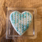Wool heart clamshell wax melt