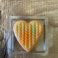 Wool heart clamshell wax melt