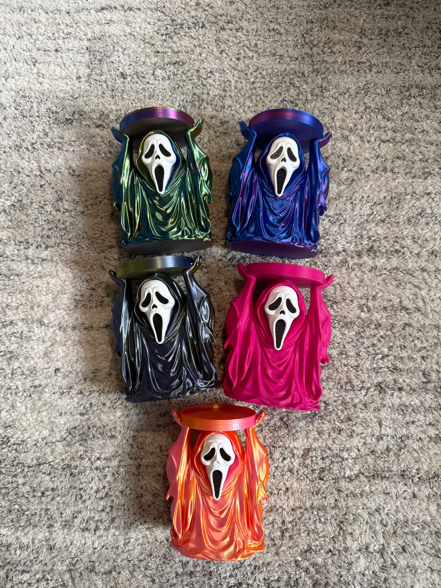 Ghost Face Candle Holder