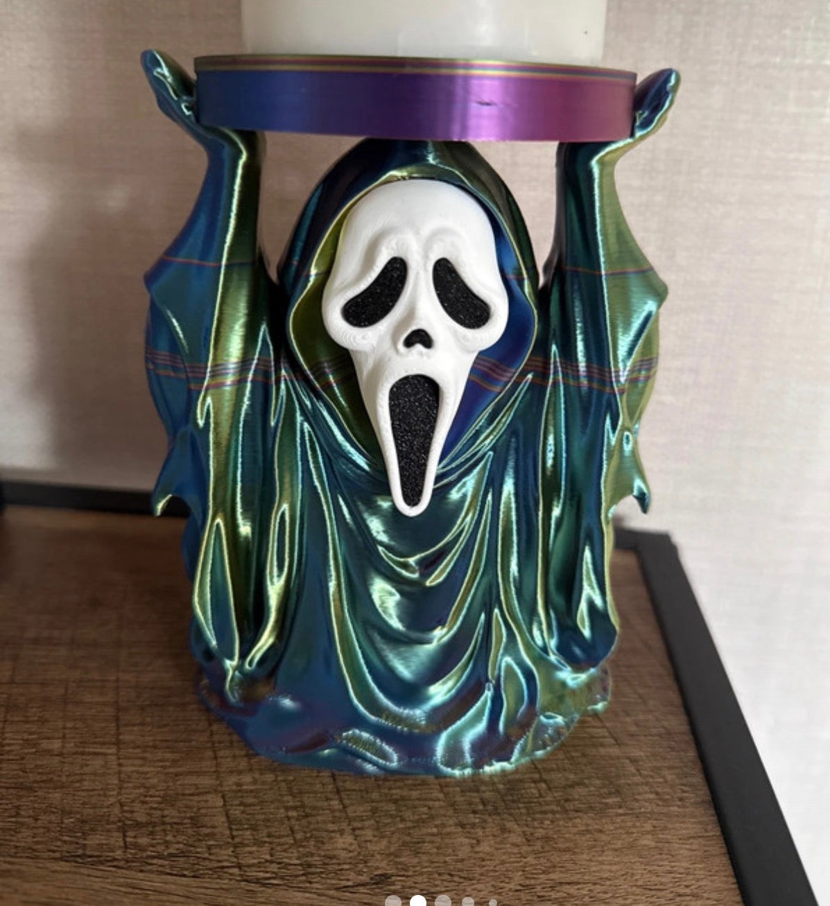 Ghost Face Candle Holder